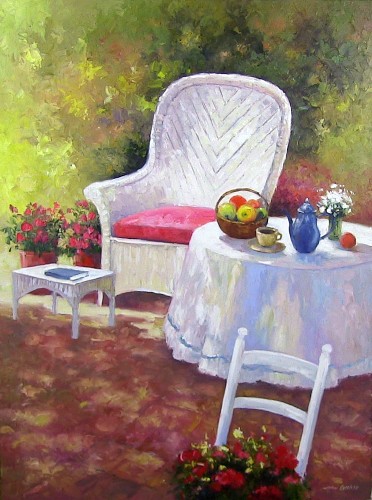 White Chair & Table