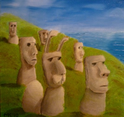 The trough about the Easter-Islands