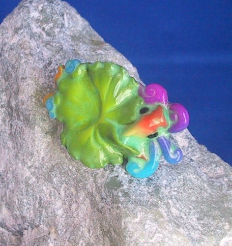 fish under a lily pad Ring