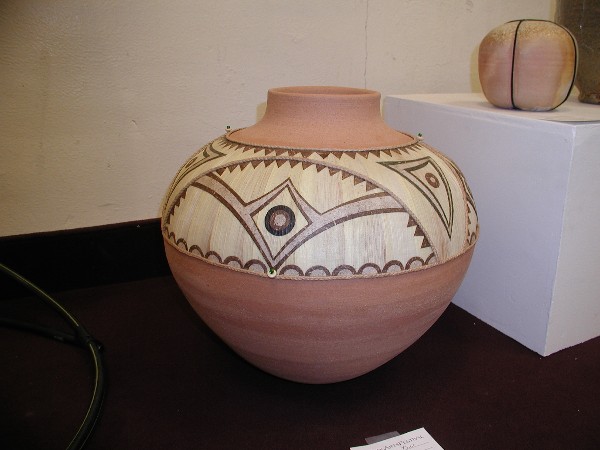 Corn Husk Decorated Vessel